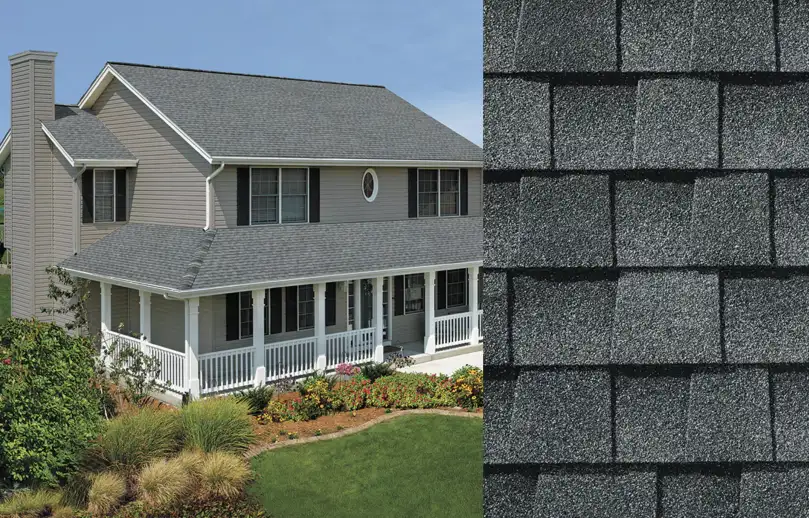 gray asphalt shingles