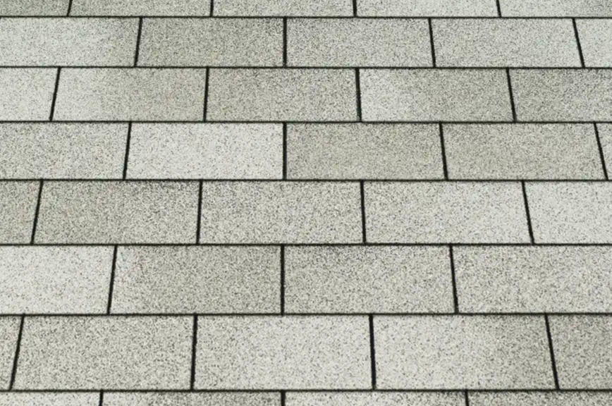 gray three-tab shingles