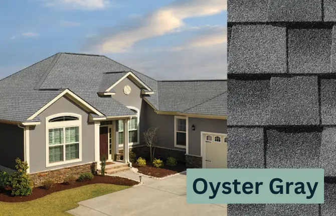 Oyster Gray GAF color roof