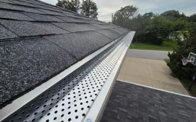 Professional gutter installation with premium guards in La Grange Illinois