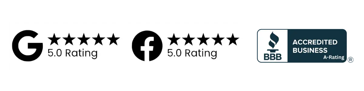 Licensed, bonded, insured; BBB A+