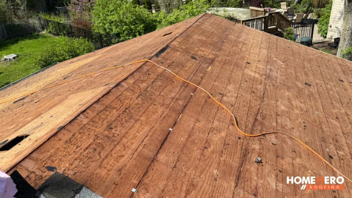 residential roof sheathing replaced