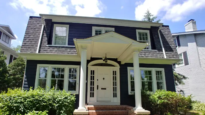 mansard roof home in Hinsdale, IL