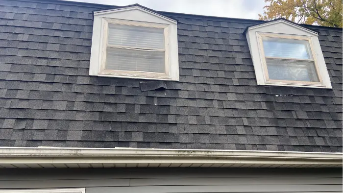 cheap roof shingle install mansard