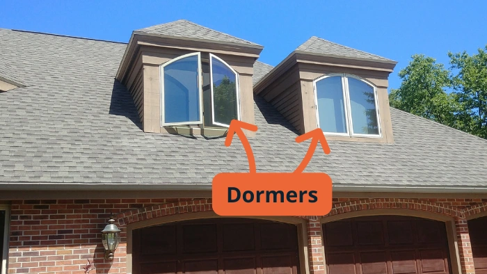 dormers on residential roof west suburbs il
