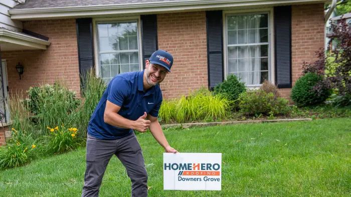 andre homehero roofing home basic lawn sign