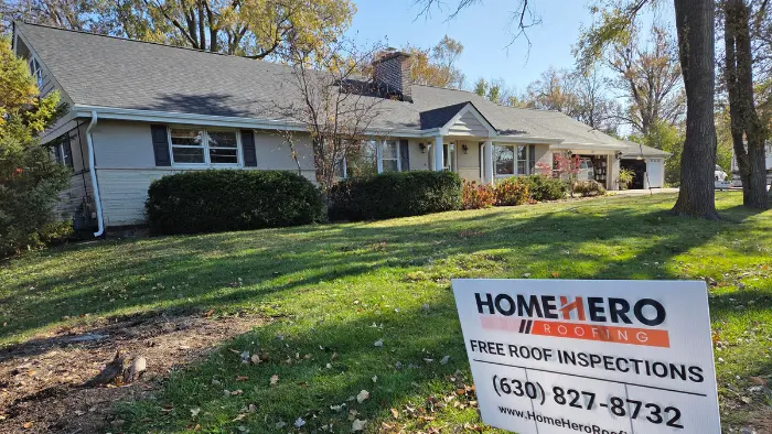 New roof installation completed on a home in La Grange Illinois
