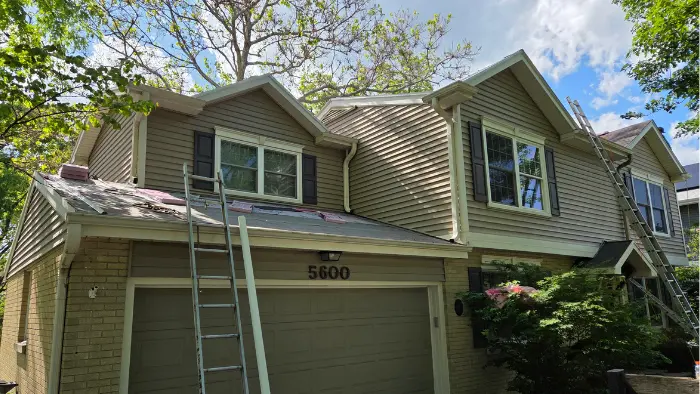 Ice and water shield installed during roof replacement
