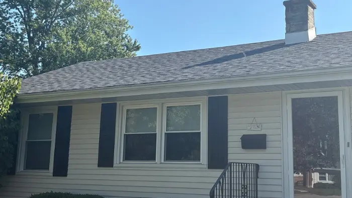 Roof shingles replaced on a residential home
