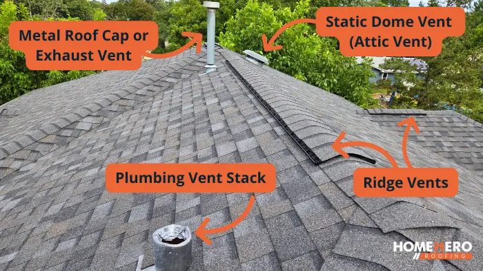 metal roof cap exhaust vent attic dome plumbing vents