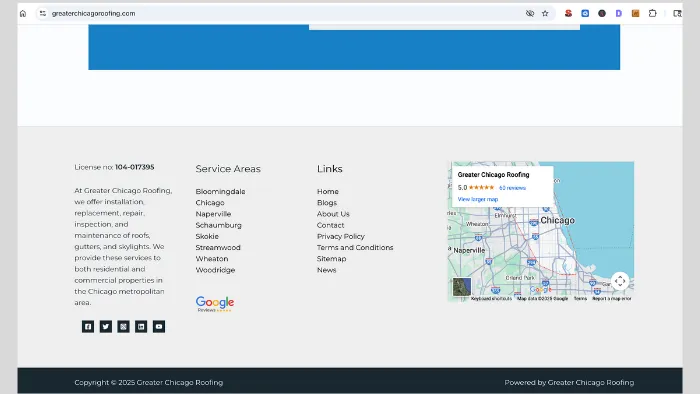 greater chicago roofing website roofer license scam