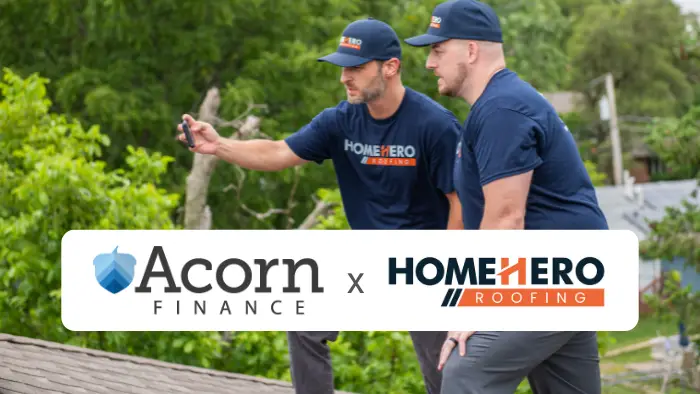 acorn financing homehero roofing