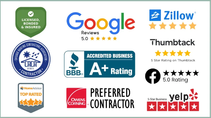 licensed bonded and insured roofing replacement contractors