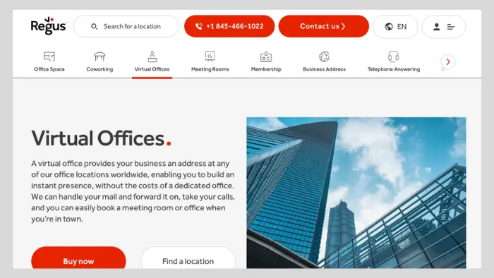 regus virtual office locations